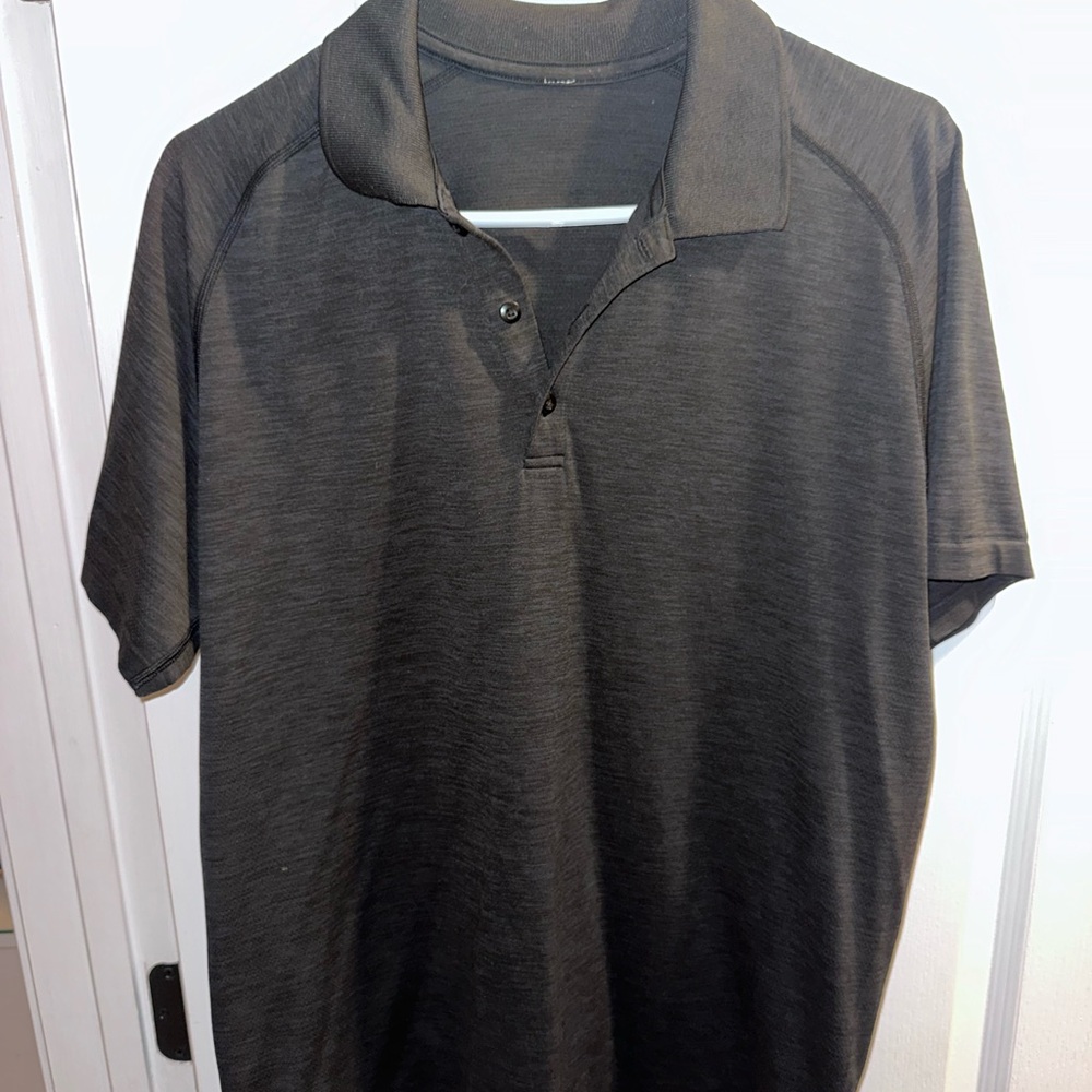 lululemon athletica Men's Black Polo Shirt